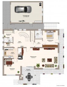Erdgeschoss +++ NEU am Markt: Einfamilienhaus mit Weitblick und Einliegerwohnung in Diedorf-Hausen zum Kauf +++