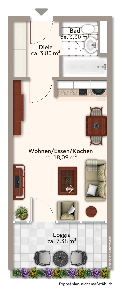  Etagenwohnung M�nchen