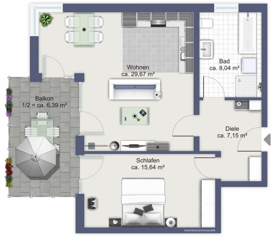  Etagenwohnung Augsburg