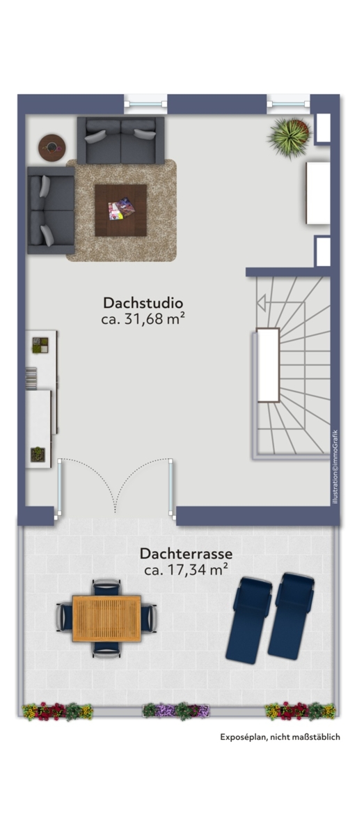 Dachgeschoss Reihenmittelhaus Augsburg / Haunstetten