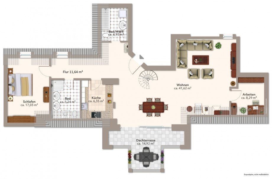  Dachgeschosswohnung Augsburg / Zentrum