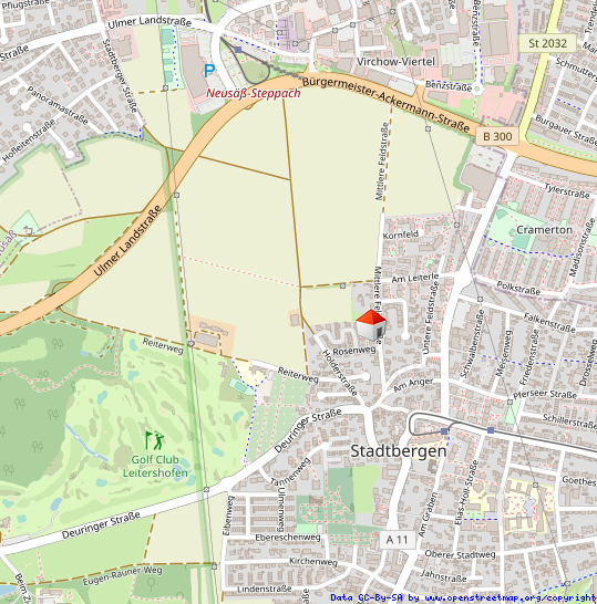 Lageplan Erdgeschosswohnung Stadtbergen