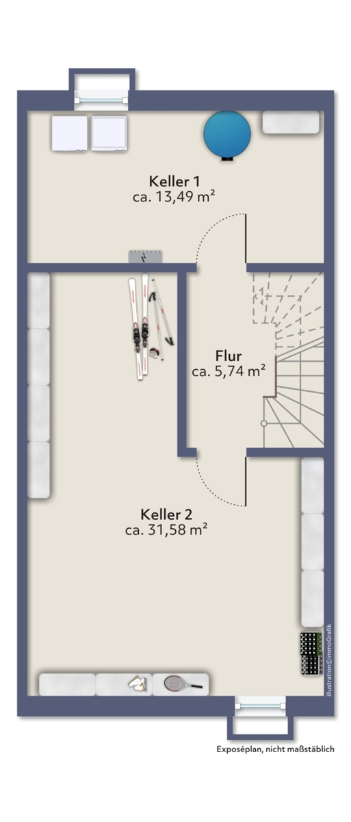 Keller Reihenmittelhaus Augsburg / Haunstetten