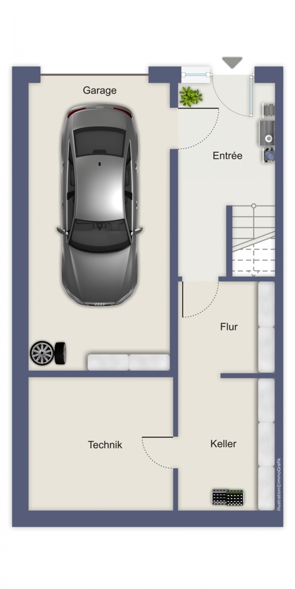 Kellergeschoss Reiheneckhaus Neus�� / Westheim