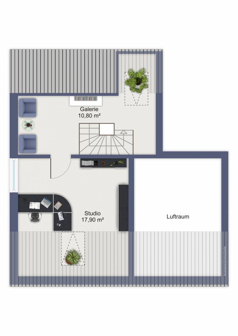 OG Wohnung Nr. 3 - obere Ebene Mehrfamilienhaus Diedorf