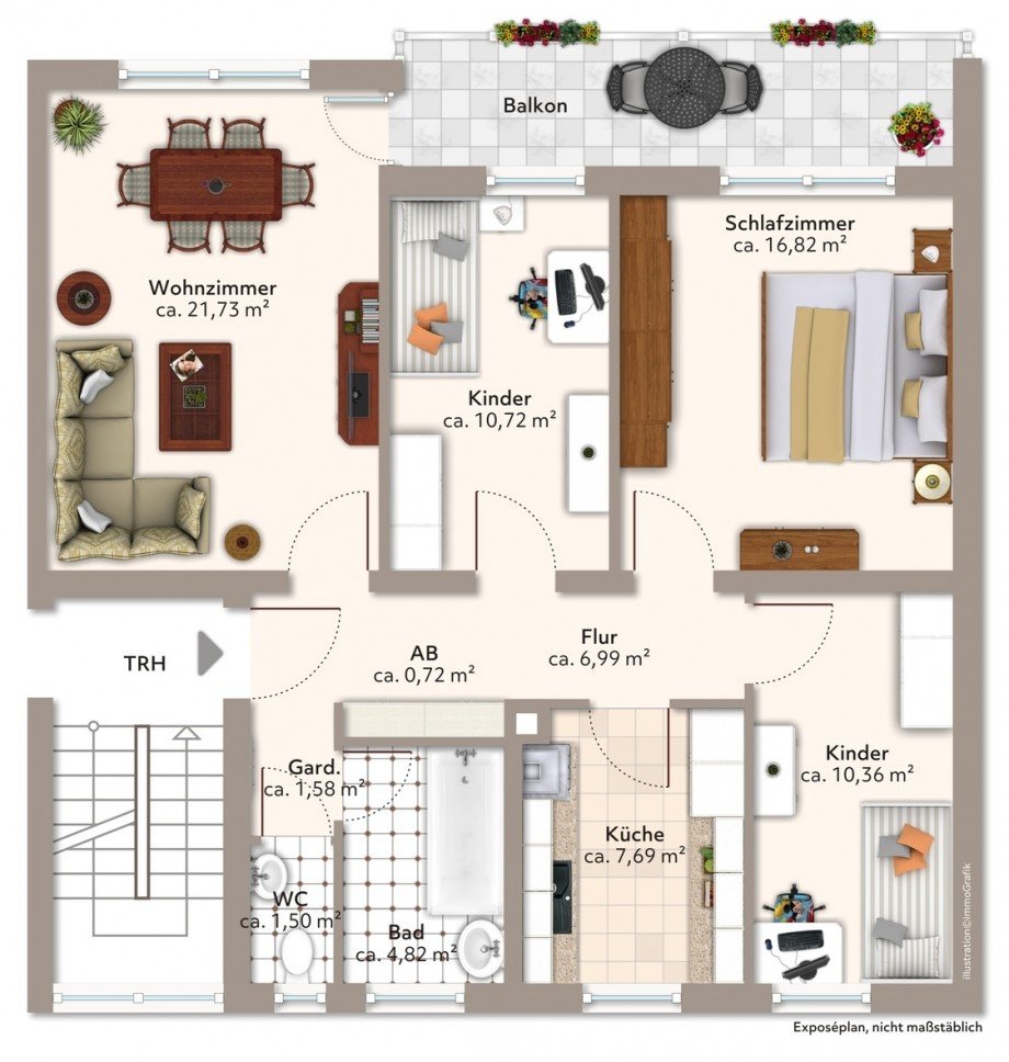  Etagenwohnung Augsburg