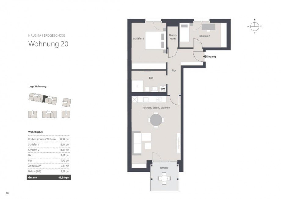 Grundriss Etagenwohnung Aichach