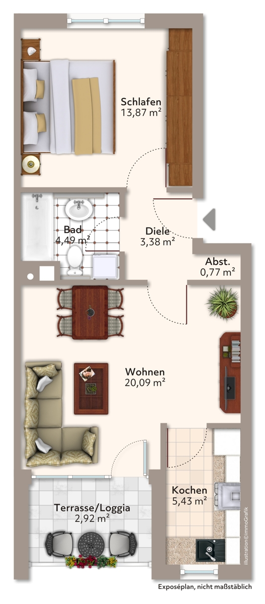 Etagenwohnung K�nigsbrunn
