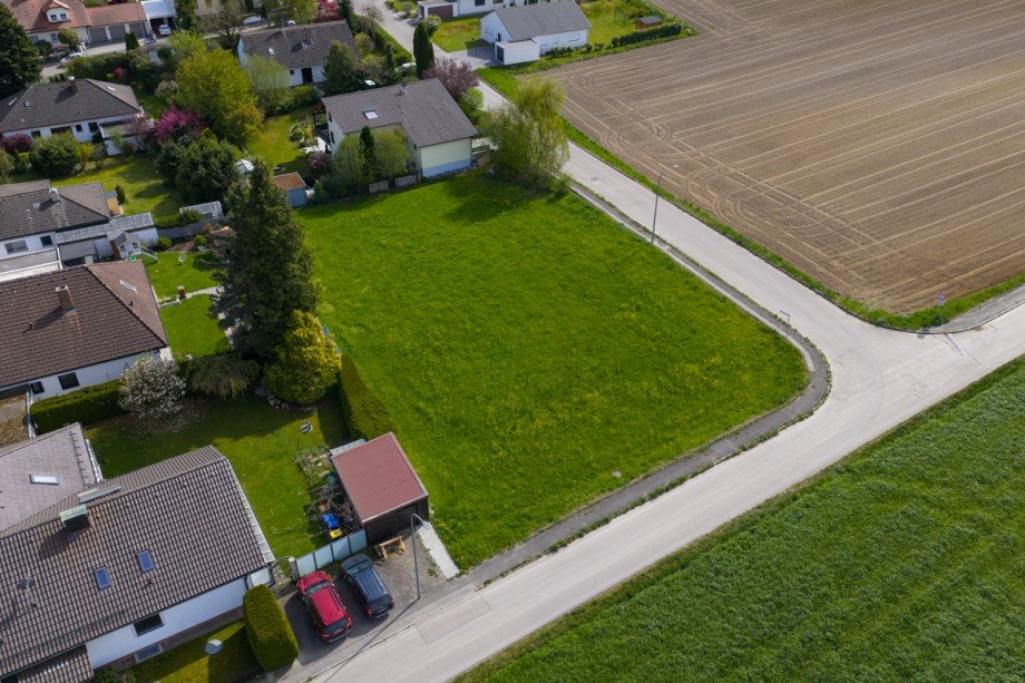 freier Blick nach Westen Wohngrundst�ck Gessertshausen / Deubach
