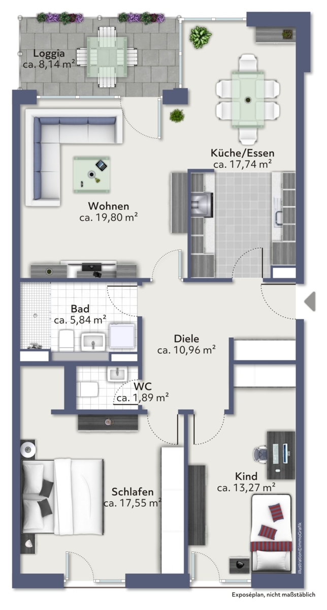  Etagenwohnung Augsburg