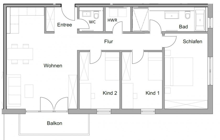  Etagenwohnung Augsburg / Hochzoll