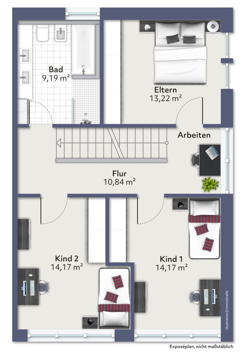 Obergeschoss Doppelhaush�lfte K�nigsbrunn