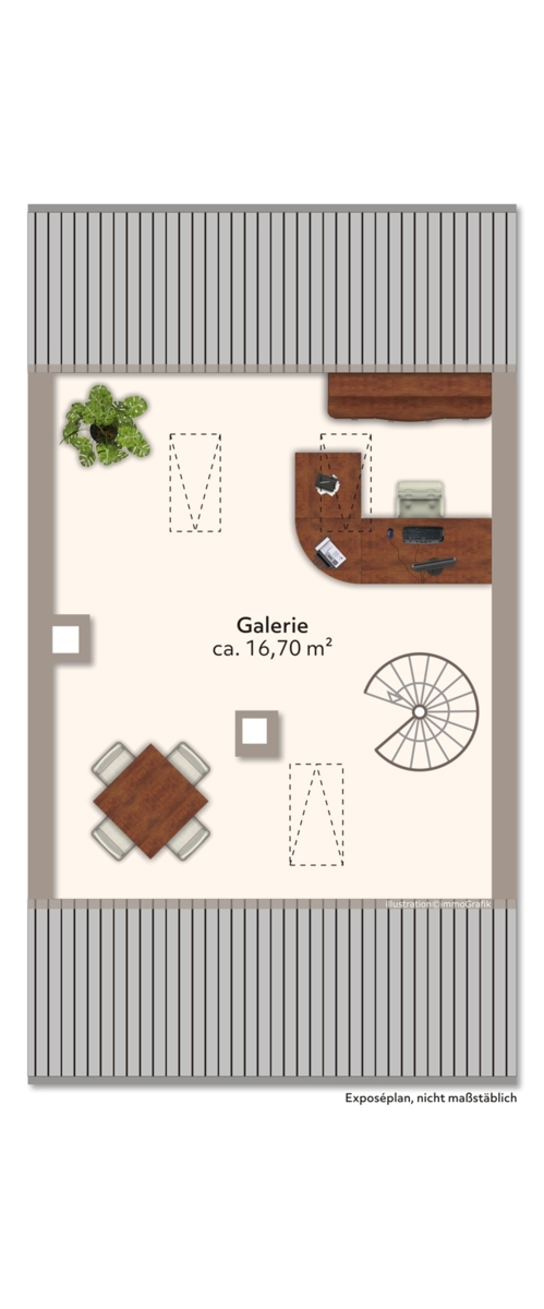 Dachgeschoss Reihenmittelhaus Augsburg / Firnhaberau