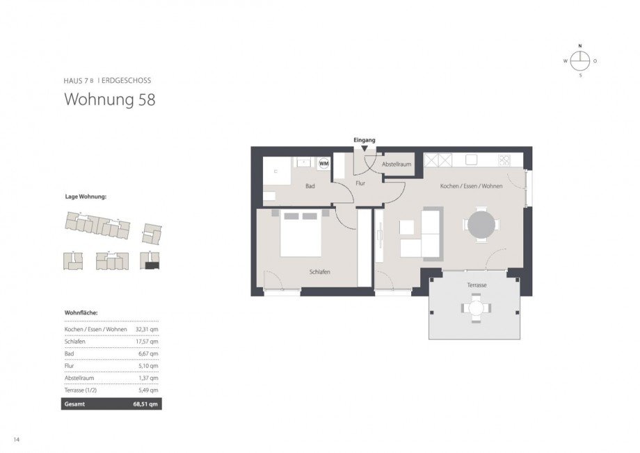 Grundriss Etagenwohnung Aichach